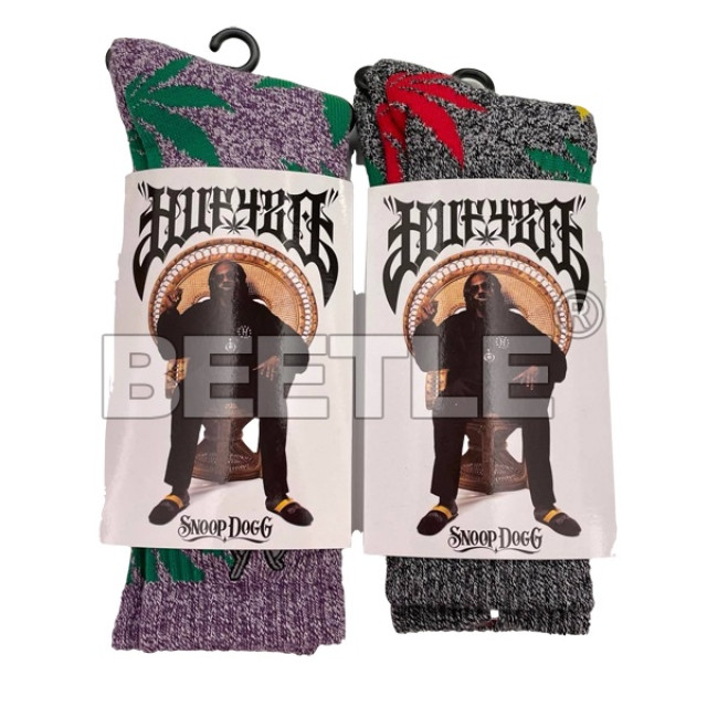 BEETLE HUF SNOOP DOGG PLANTLIFE CREW SOCKS 長襪 中筒襪 襪子 大麻襪 F