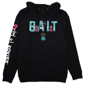 BEETLE BAIT x KOKIES x SQUID GAME 魷魚遊戲 LOGO HOODY 黑色 帽T 美國代購