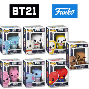 BEETLE FUNKO POP BT21 KOYA RJ CHIMMY COOKY TATA  MANG SHOOKY