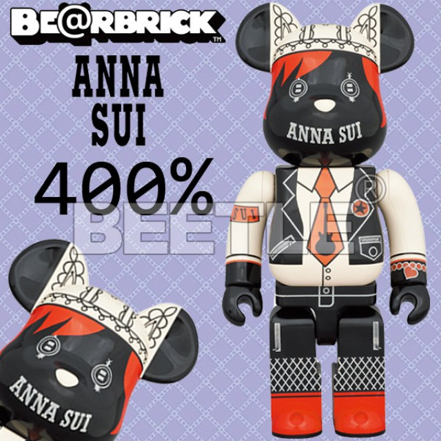 BEETLE BE@RBRICK ANNA SUI 安娜蘇 蘇安娜 RED & BEIGE 庫柏力克熊 400%
