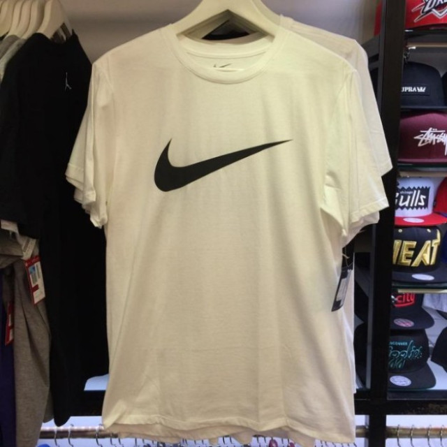 BEETLE NIKE CHEST SWOOSH 白黑 黑白 白底 黑 大LOGO 復古 短T  經典 TEE