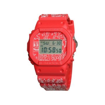 BEETLE 卡西歐 CASIO G-SHOCK DW5600 KEITH HARING 凱斯哈林 塗鴉  紅