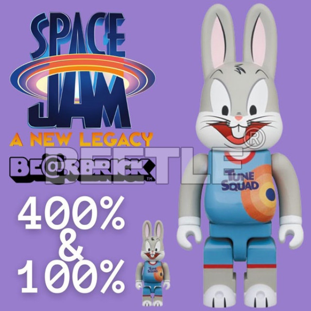 BEETLE R@BBRICK SPACE JAM 怪物奇兵 BUGS BUNNY 兔寶寶 兔巴哥 100% 400%