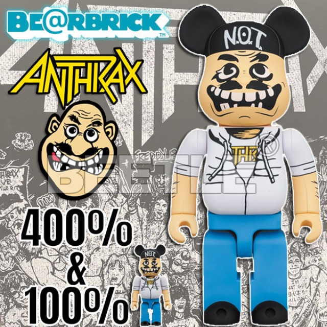 BEETLE BE@RBRICK ANTHRAX NOTMAN 日本 樂團 庫柏力克熊 100 400%