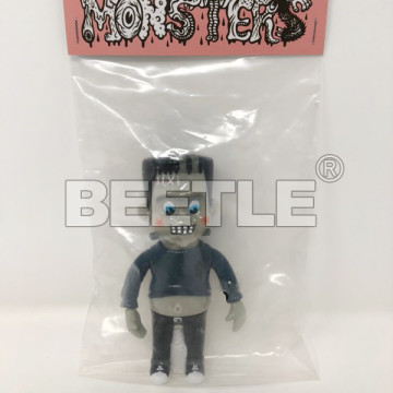 BEETLE HEADLOCKSTUDIO KUSTOM KNUCKLE MONSTERS 灰深藍 小隻 科學怪人 軟膠