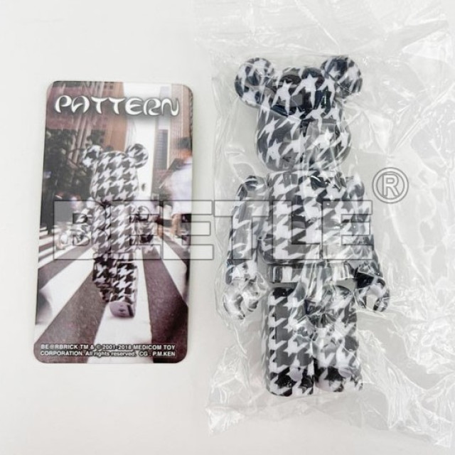 BEETLE BE@RBRICK 千鳥 36 盒抽 千鳥格 PATTERN BEARBRICK 庫柏力克熊 100%