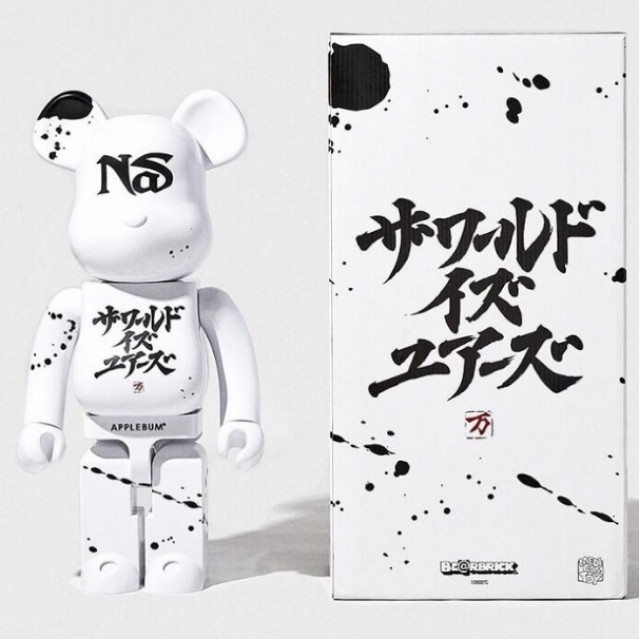 BEETLE BE@RBRICK NAS APPLEBUM WHITE 日本 潮牌 NS 1000%