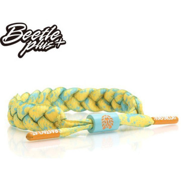 BEETLE RASTACLAT 雷獅特 SHOELACE 綠黃 橘黃 夜光 沙灘 潑墨 南灣 衝浪 編織 鞋帶 手環
