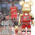 BEETLE BE@RBRICK MICHAEL JORDAN 麥可 喬丹 紅 金色 電鍍 公牛隊 100 400%
