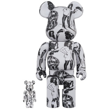 BEETLE BE@RBRICK SAIKO OTAKE PLANET 大竹彩子 黑白 限定 藝術家 100 400%
