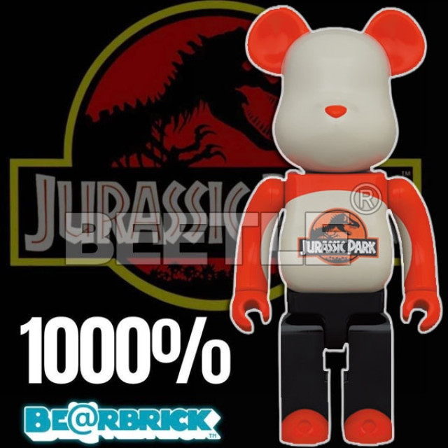 BEETLE BE@RBRICK JURASSIC PARK 侏儸紀公園 恐龍 電影 庫柏力克熊 1000%