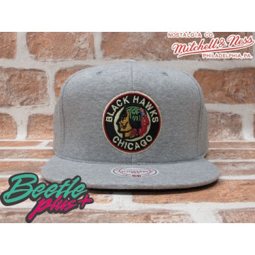 BEETLE MITCHELL NESS NHL CHICAGO BLACKHAWKS 芝加哥黑鷹 毛巾布 後扣棒球帽