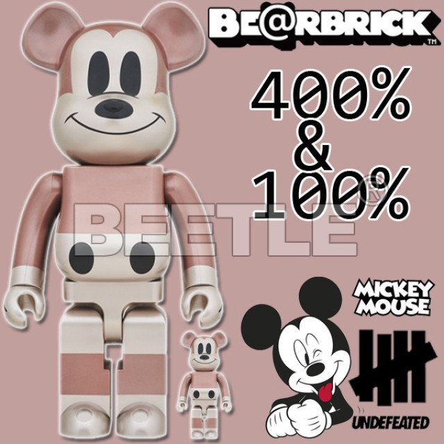 BEETLE BE@RBRICK UNDEFEATED DISNEY MICKEY 米奇 400% 100%