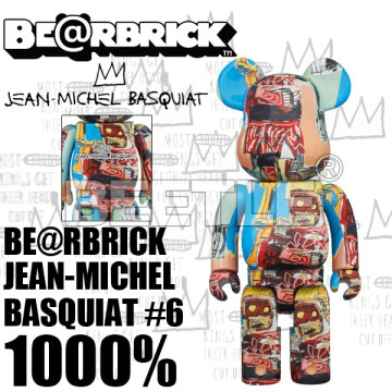 BEETLE BE@RBRICK JEAN MICHEL BASQUIAT 巴斯奇亞 塗鴨 #6 1000%
