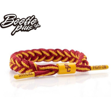 BEETLE RASTACLAT 雷獅特 SHOELACE BRACELET 紅黃 線條 雙色 鞋帶 編織 手環