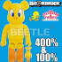 BEETLE BE@RBRICK TWEETY 翠迪鳥 崔蒂 崔弟 樂一通 2021 庫柏力克熊 100% 400%