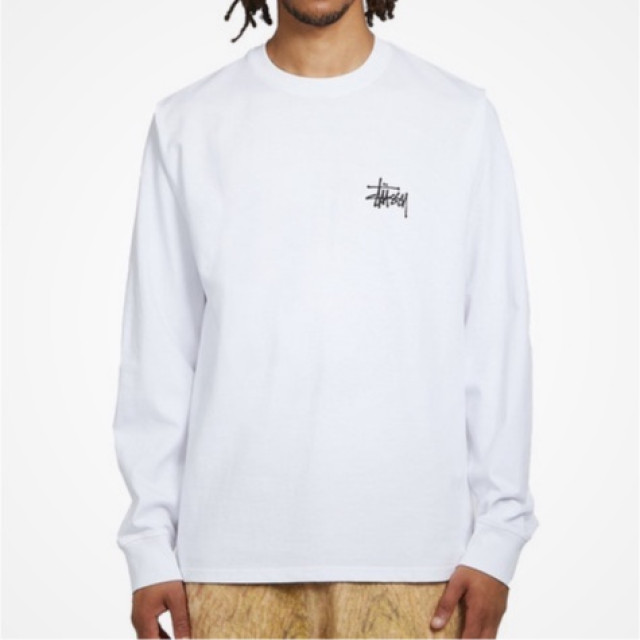 BEETLE STUSSY BASIC LS TEE LONG SLEEVE 黑白 黑LOGO 經典款 長袖 TEE L