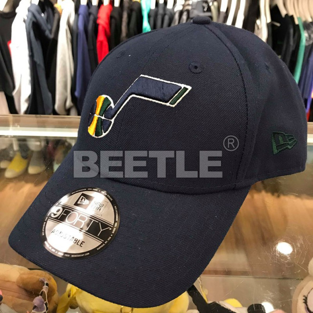 BEETLE MLB NEW ERA 猶他 爵士 UTAH JAZZ 藍 LOGO 老帽 棒球 大聯盟 魔鬼氈 940