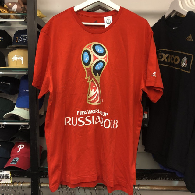 BEETLE ADIDAS FIFA WORLD CLUB 2018 世界盃足球賽 紅 短TEE CV6336  XL