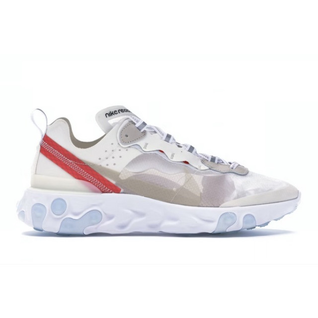 BEETLE NIKE REACT ELEMENT 87 白紅 半透明 AQ1090-100 SAIL LIGHT 現貨