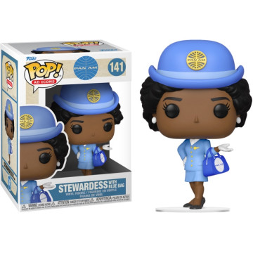 BEETLE FUNKO POP PAN AM STEWARDESS BLUE BAG 空姐 空服員 泛美航空 141