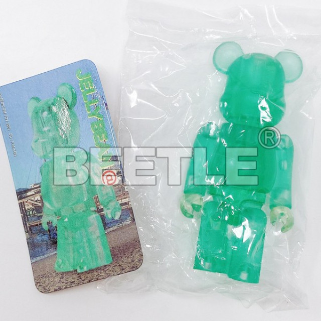 BEETLE BE@RBRICK 2代 S2 JELLYBEAN 果凍 翡翠 綠色 BEARBRICK 100%