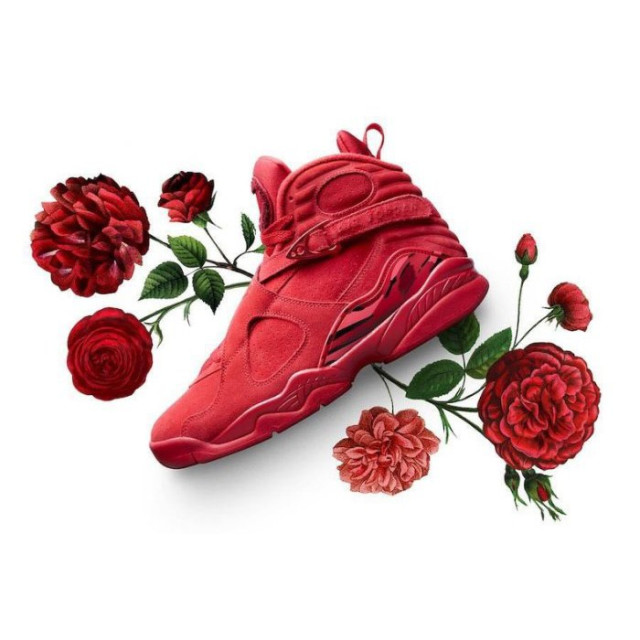 女生BEETLE NIKE AIR JORDAN 8 VALENTINES DAY 情人節 紅色 AQ2449-614