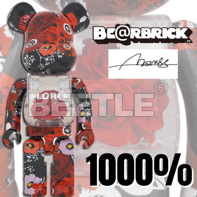 BEETLE BE@RBRICK FLOR@ 肚中花 玫瑰 永生花 庫柏力克熊 BEARBRICK 1000%