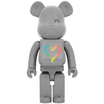 BEETLE BE@RBRICK ROARGUNS 20TH ANNIVERSARY 搖滾雙槍 彩虹 火焰 1000%