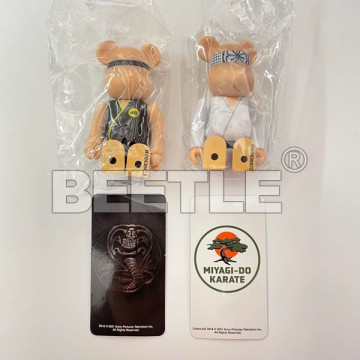 BEETLE BE@RBRICK S43 43代 眼鏡蛇道館 影集 COBRA KAI 一對 2入 庫柏力克熊 100%