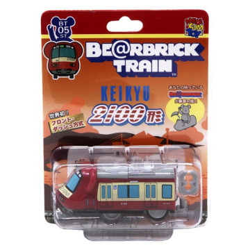 BEETLE BE@RBRICK TRAIN 京急 2100形 電車 100% 庫柏力克熊 回力小車 小車 紅