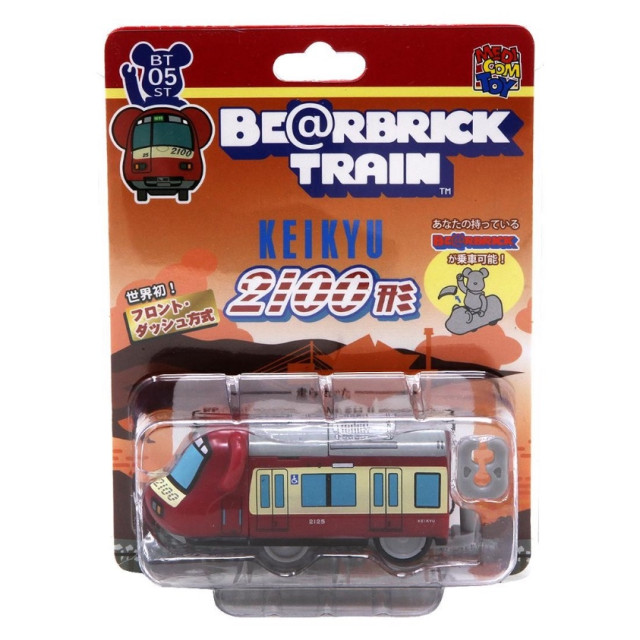 BEETLE BE@RBRICK TRAIN 京急 2100形 電車 100% 庫柏力克熊 回力小車 小車 紅