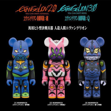 BEETLE BE@RBRICK 庫柏力克熊 EVA 新世紀福音戰士 劇場版 初號機 8號機 13號機 100%