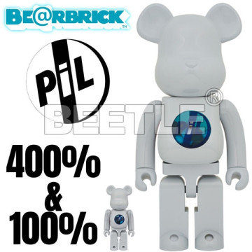 BEETLE BE@RBRICK PIL 藥丸 PUBLIC IMAGE LTD 庫柏力克熊 白 100 400%