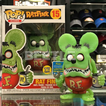 BEETLE FUNKO POP RAT FINK 芬克鼠 老鼠芬克 綠色 夜光 限量 限定 2019 #15
