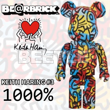 BEETLE BE@RBRICK KEITH HARING #3 DCON 凱斯哈林 塗鴉 庫柏力克熊 1000%