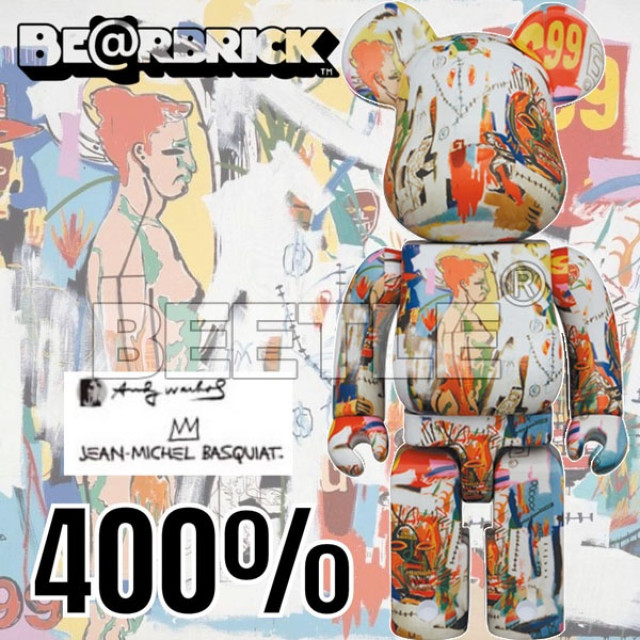 BEETLE BE@RBRICK BASQUIAT 巴斯奇亞 ANDY WARHOL 安迪沃荷 #4 巴安 400%