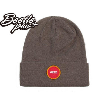 BEETLE OBEY CIRCLE PATCH BEANIE 圓標 軍綠 墨綠 毛帽 美國品牌 寒流專用 超保暖 正版