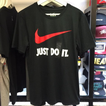 BEETLE NIKE SWOOSH JUST DO IT LOGO 大勾 黑紅 BRED 棉質 棉T 短TEE