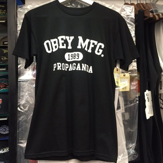 BEETLE 美牌 OBEY ACADEMY MFG 1989 LOGO 文字 AF 黑 白 短TEE S M L XL