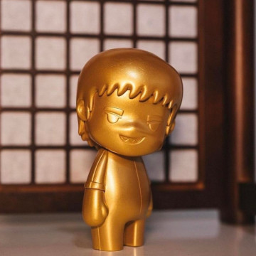 BEETLE KOKIES X BAIT X BRUCE LEE 聯名 李小龍 FIGURE GOLD 金色 公仔