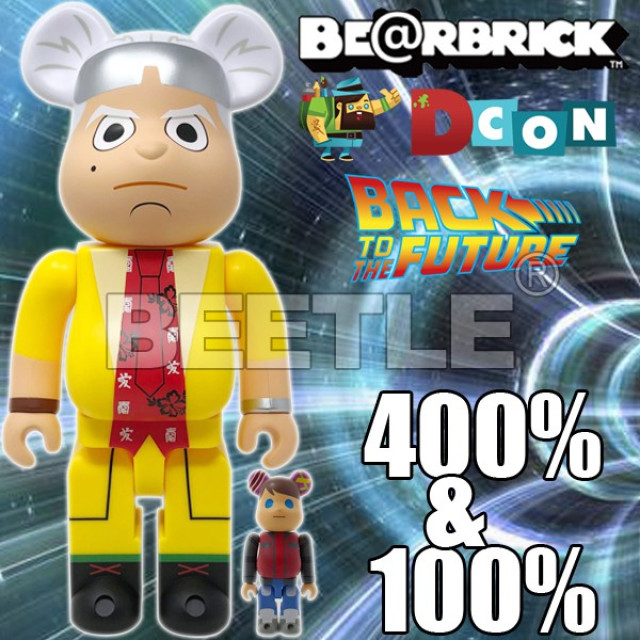 BEETLE BE@RBRICK 2020 DCON 回到未來 DOCTOR BROWN 布朗博士 100 400%