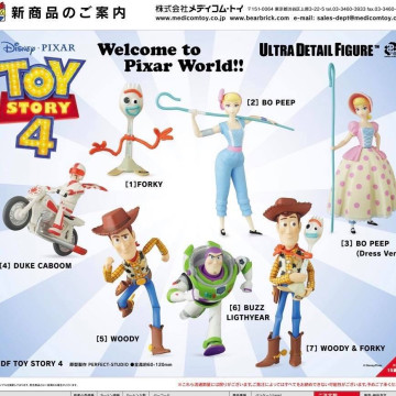 BEETLE MEDICOM TOY 玩具總動員 TOY STORY UDF 胡迪 巴斯光年 叉奇 DISNEY 迪士尼