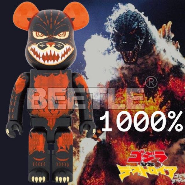 BEETLE BE@RBRICK GODZILLA 熔岩哥吉拉 透明 紅蓮哥吉拉 庫柏力克熊 1000%