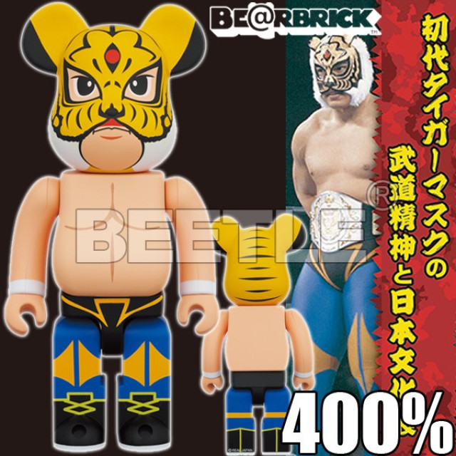 BEETLE BE@RBRICK 初代タイガーマスク虎面人 佐山聰 BEARBRICK 四次元殺法 400%