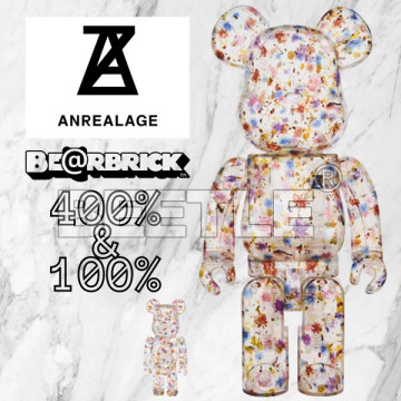 BEETLE BE@RBRICK ANREALAGE 透明 花 乾燥花 BEARBRICK 100% 400%