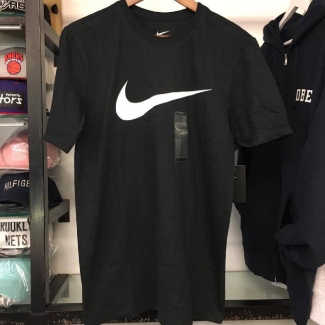 BEETLE NIKE SWOOSH BLACK WHITE 經典 勾勾 黑白 白黑 短TEE 大勾