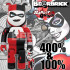 BEETLE BE@RBRICK 小丑女 HARLEY QUINN 哈莉 奎茵 漫畫版本 100 400%