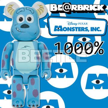 BEETLE BE@RBRICK 毛怪 怪獸電力公司 怪獸大學 SULLEY 蘇利 DISNEY 庫柏力克熊 1000%