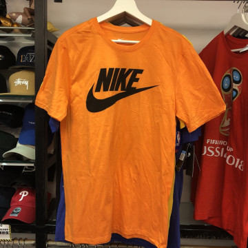 BEETLE NIKE 經典 LOGO 橘色 黑LOGO 黑勾 螢光橘 短TEE T恤 BV1401-818 M